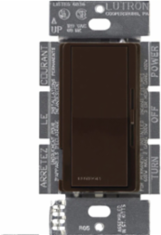 Single Pole Dimmer Switch 300W 120V with Glossy Brown Finish