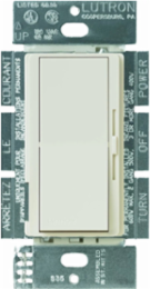 Diva Dimmer 300W, Gloss Finish, Paddle Switch, Light Almond