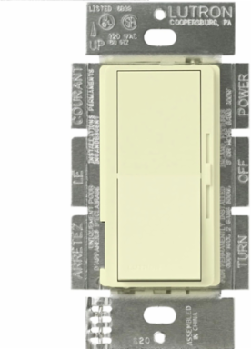 Diva Dimmer Switch 300W 3-Way Almond Gloss Finish