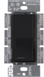 Diva Dimmer 300 Watt 3-Way Paddle Switch, Black, Gloss Finish