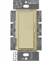 DIVA Dimmer Switch, 300 Watt, 3-Way, Paddle, Ivory, Gloss Finish
