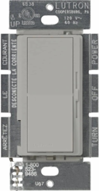 Diva Fan Control Switch, 1.5 A, 3 Quiet Speeds, 4.69 x 2.94 Inch, Gray