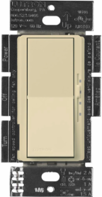 Diva Light & Fan Switch, Ivory, 1.5A, 120W, 3-Speed Control, Glossy Finish