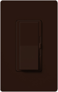 DIVA Low Voltage Dimmer Switch, 1000W, 3-Way, Glossy Finish, Brown