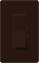 DIVA Low Voltage Dimmer Switch, 1000W, 3-Way, Glossy Finish, Brown