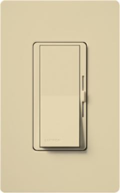 DIVA Dimmer 3-Way 1000W 800W Glossy Paddle Switch, Ivory Finish