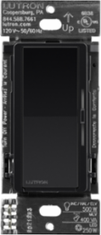 Lutron Diva Smart ELV+ Dimmer Switch for Caseta Systems, Phase Selectable, 250W LED/400VA MLV/500W ELV, Neutral Required, 120V, DVRF-5NE-BL, Black