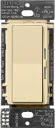 Lutron Diva Smart ELV+ Dimmer Switch for Caseta Systems, Phase Selectable, 250W LED/400VA MLV/500W ELV, Neutral Required, 120V, DVRF-5NE-IV, Ivory
