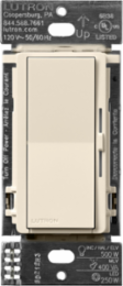 Lutron Diva Smart ELV+ Dimmer Switch for Caseta Systems, Phase Selectable, 250W LED/400VA MLV/500W ELV, Neutral Required, 120V, DVRF-5NE-LA, Light Almond