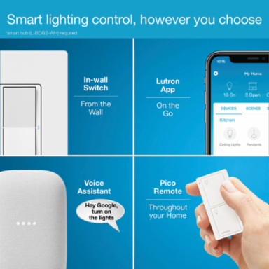 Claro Smart Switch 600W Incandescent, 5A LED, 3A Fan, Ivory, Wireless In-Wall