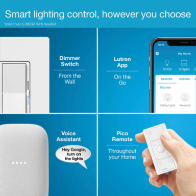 Smart Diva Dimmer Switch 600W for LED/CFL & 600W Incandescent, Black