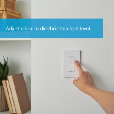 Smart Dimmer Switch 150W LED, 600W Incandescent, Brown Finish