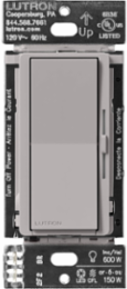 Diva Smart Dimmer Switch 150W LED, 600W Incandescent, Gray Finish, Wireless