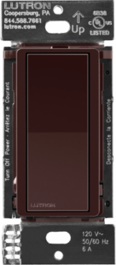 Claro Smart Accessory Switch, 4.69 x 2.94 Inch, Brown, No Neutral Required