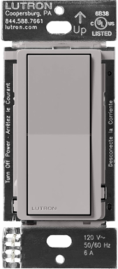 Claro Smart Accessory Switch, 120V, Gray, 4.69 x 2.94 Inch