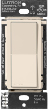 Claro Smart Accessory Switch 4.69 x 2.94 Inch Light Almond, Paddle Switch