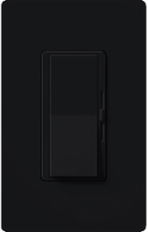 DIVA Dimmer Switch, 250W LED/500W ELV, Black, Paddle Switch, Gloss Finish