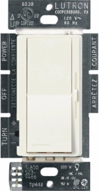 Diva LED+ Dimmer Switch, 150W LED/CFL or 600W Incandescent, Biscuit Color