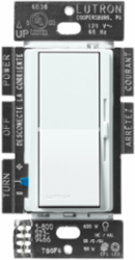 Diva LED+ Dimmer Switch, 150W LED/CFL & 600W Incandescent, Paddle Switch, Glacier White