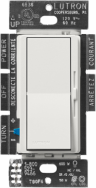 Diva Dimmer Switch 150W, 600W, Paddle Switch, Lunar Gray, 4.69 x 2.94 Inch