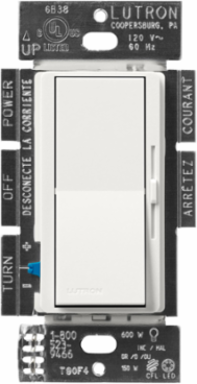 Diva Dimmer Switch 150W, Paddle, Satin Finish, 4.69 x 2.94 Inch
