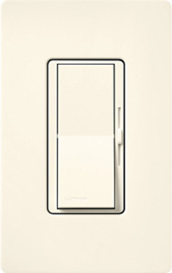 Diva Dimmer Switch for 250W CFL/LED, Paddle Switch, Biscuit Finish