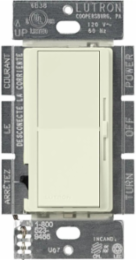 Diva Dimmer Switch for 250W CFL/LED, Paddle Switch, Biscuit Finish