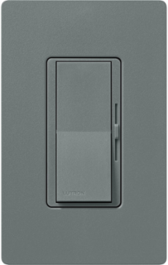 Diva LED+ Dimmer Switch, 250W LED/CFL, 600W Incandescent, Paddle Switch, Slate Finish