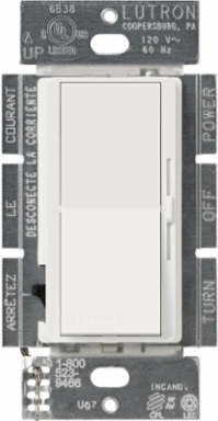 Diva LED+ Dimmer Switch 250W, Paddle Switch, Snow Finish