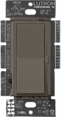 DIVA Dimmer Switch 300W 3-Way Satin Finish, Paddle Switch, 4.69 x 2.94 Inch