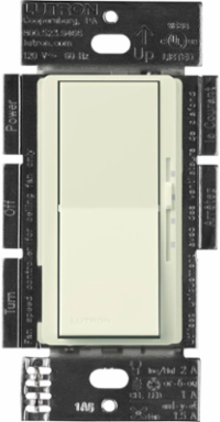 Diva 3-Speed Fan Switch, Satin Finish, 1.5 Amp, Biscuit Color