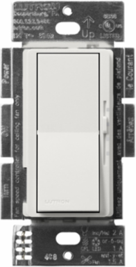 Diva 3-Speed Fan Switch, 1.5 Amp, Satin Finish, 4.69 x 2.94 Inch