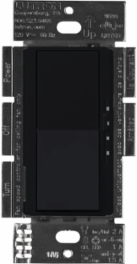 Diva 3-Speed Fan Control Switch, 1.5 Amp, Satin Midnight Finish