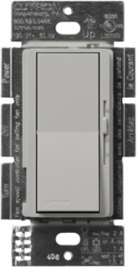 Diva Ceiling Fan Switch, 3-Speed, 1.5 Amp, Satin Finish, Pebble Color