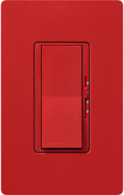 Diva 3-Speed Fan Switch, 1.5 Amp, Signal Red, Satin Finish
