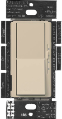 DIVA 3-Speed Fan Switch, Satin Finish, Taupe Color, 1.5 Amp