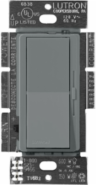 Diva Dimmer 800W 3-Way Satin Finish, Slate Color, Metal/Plastic, 4.69 x 2.94 Inch