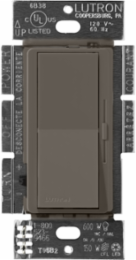 Diva Dimmer Switch, 250W CFL/LED or 500W Incandescent, Truffle Finish