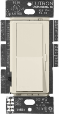 Diva 0-10V Dimmer Switch, Satin Finish, 8A, Paddle Switch, 4.69 x 2.94 Inch