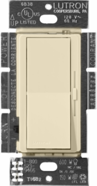 Diva 0-10V Dimming Switch, 4.69 x 2.94 Inch, Paddle Switch, Satin Finish