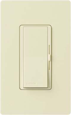 Diva 0-10V Dimmer Switch, Paddle Control, 8A, Almond Finish