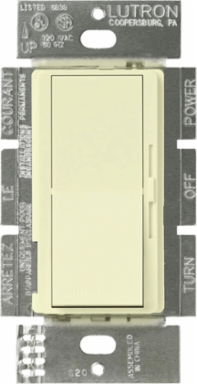 Diva 0-10V Dimmer Switch, Paddle Control, 8A, Almond Finish