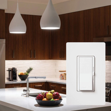 Diva Dimmer Switch, 0-10V Control, 8A, 4.69 x 2.94 Inch, Black Finish