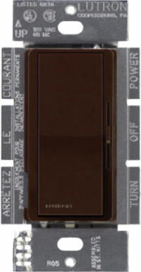 Diva 0-10V Dimmer Switch, 120-277V, 8A, Brown, Paddle Control