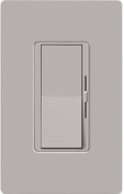 Diva 0-10V Dimmer Switch, 120-277V, Gray, Gloss Finish, Paddle Control