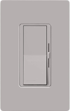 Diva 0-10V Dimmer Switch, 120-277V, Gray, Gloss Finish, Paddle Control