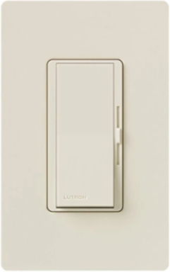 Diva 0-10V Dimmer Switch Light Almond, 3-Way, 8A, Paddle Switch