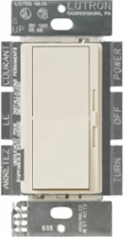 Diva 0-10V Dimmer Switch Light Almond, 3-Way, 8A, Paddle Switch