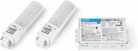 LED Retrofit Kit for G24Q Base, 2-Lamp, 3000K Color Temperature