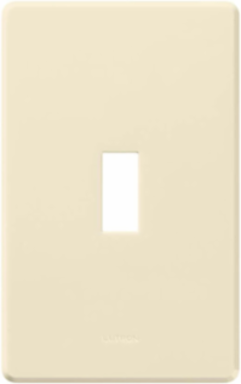 Fassada Wallplate, Single-Gang, Almond, 4.60 x 2.86 Inch, Gloss Finish